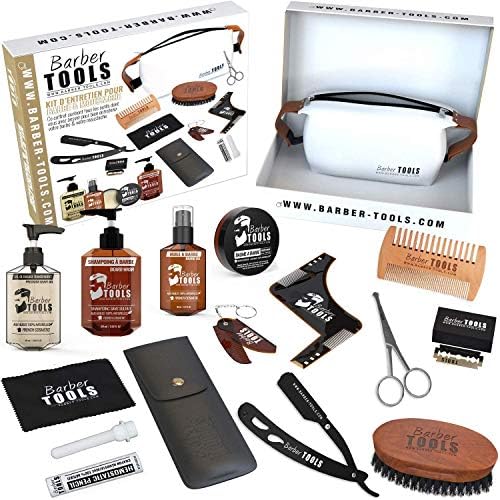 Kit entretien barbe complet – Coffret homme BARBER TOOLS
