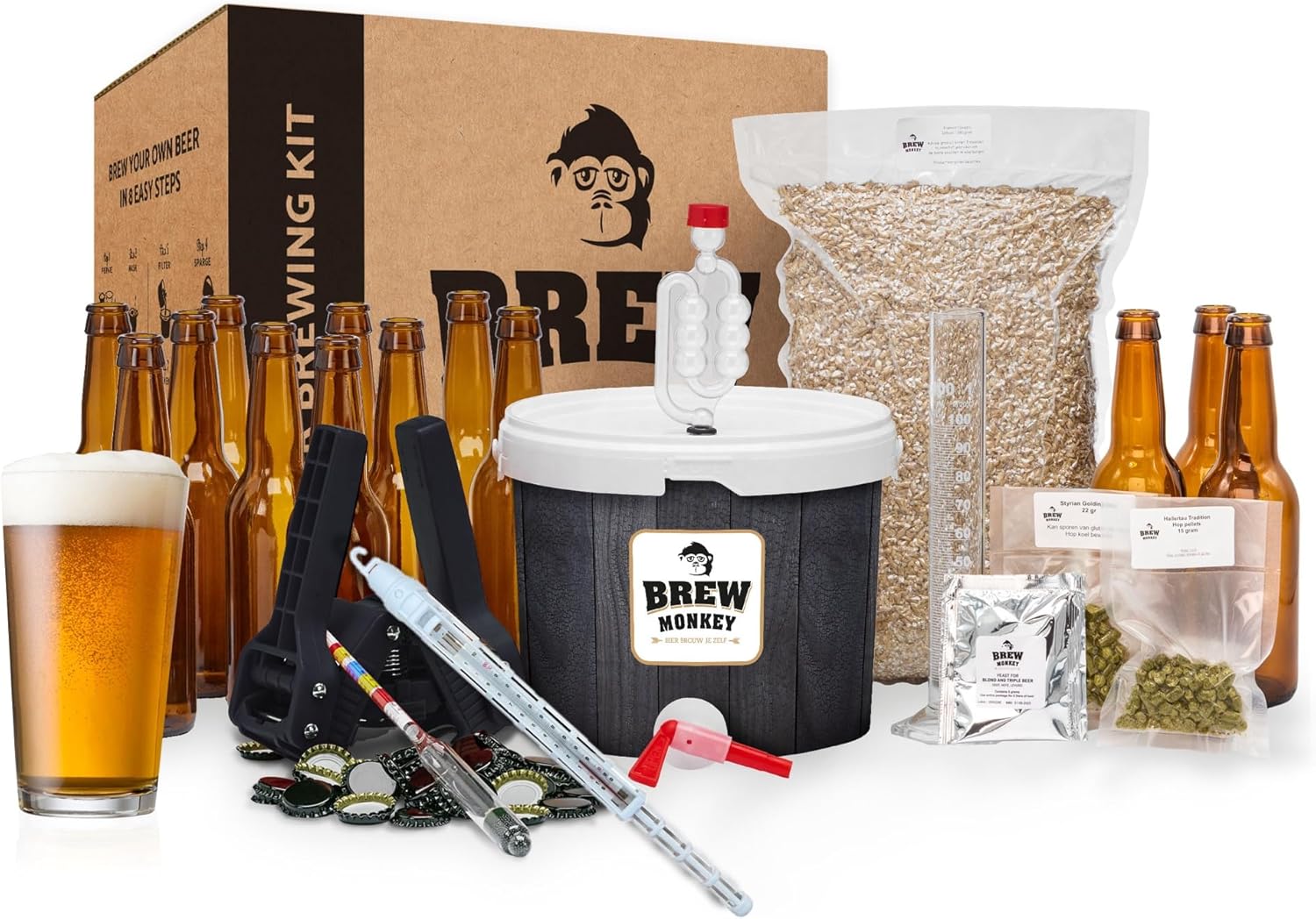 Kit brassage bière maison Brew Monkey Luxe – Coffret cadeau