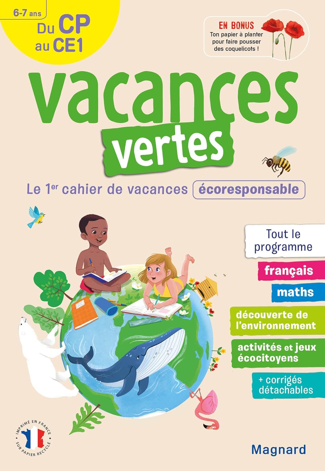 Cahier de vacances écoresponsable 2025 – Éditions Nathan