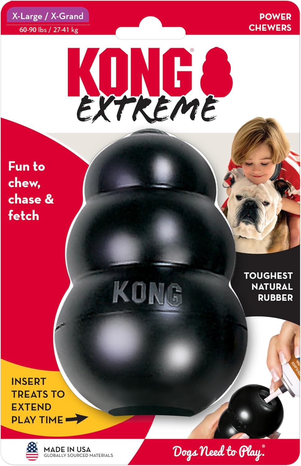 Jouet KONG Classic – Jouet indestructible pour chien