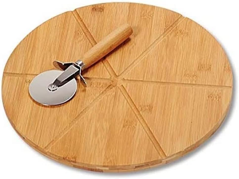 Planche à pizza Kesper en bambou avec couteau inclus