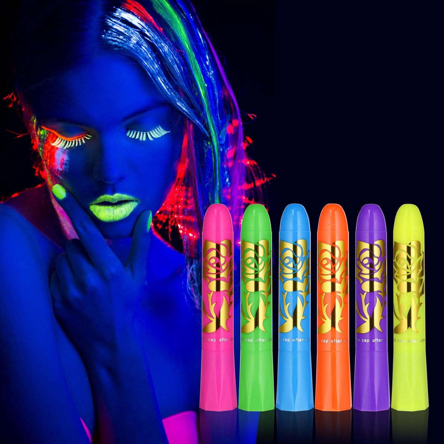 Crayons de peinture UV Néon Fluo | Trouve ton Bonheur, guide d'achats, idées cadeaux, bons plans et jeux concours