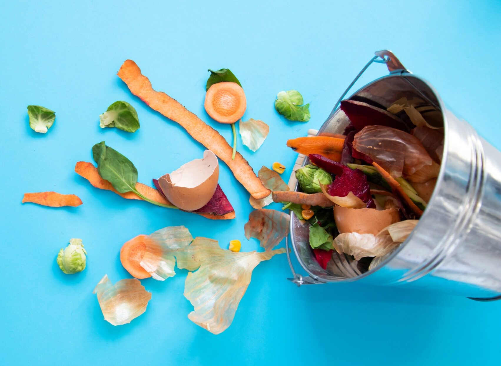 seau à compost en métal