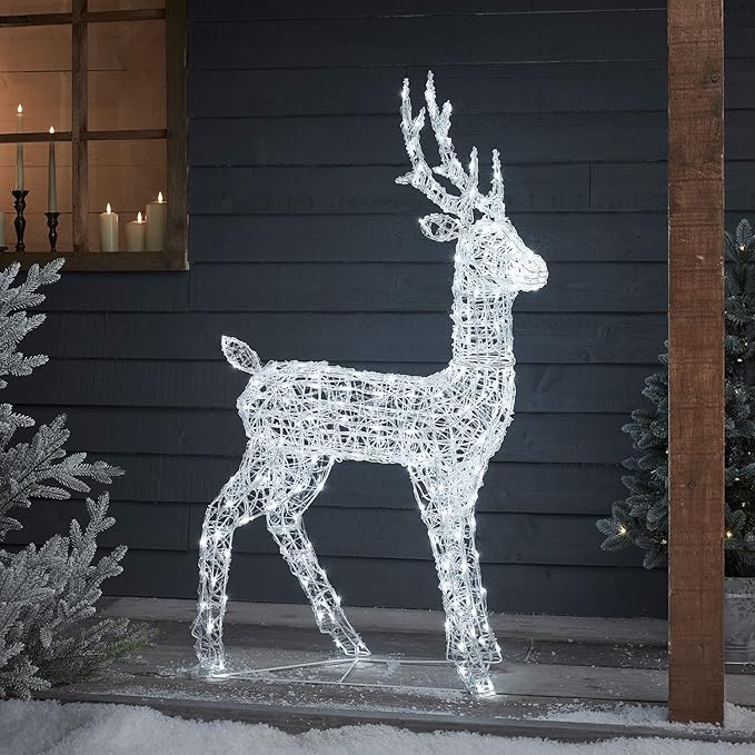 Cerf lumineux Noël 120 cm