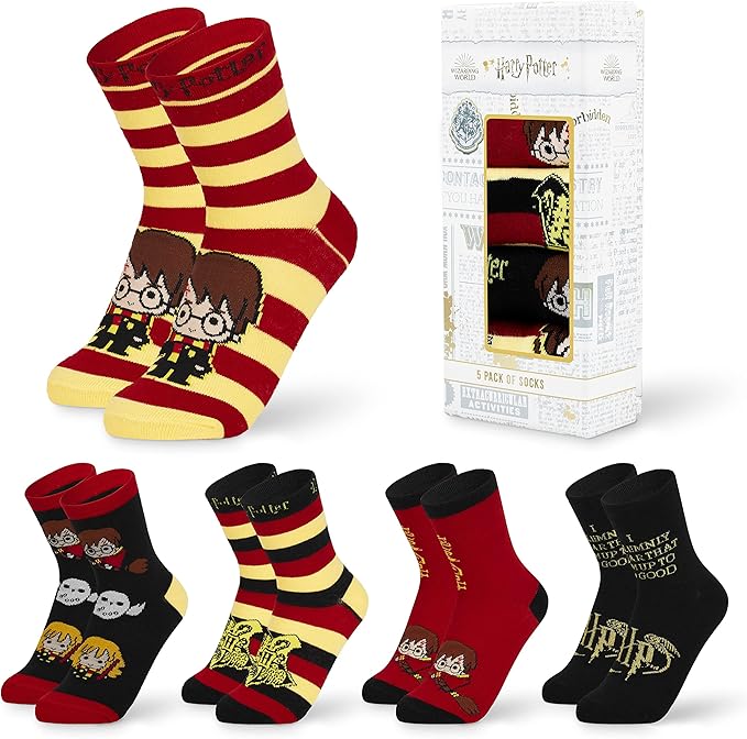 Chaussettes Harry Potter Femme – Lot de 5 Paires Officielles | Confort & Style Magique