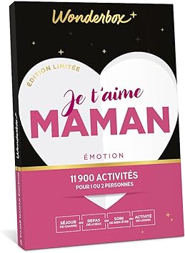 Coffret cadeau Je t’aime Maman Émotion – Wonderbox