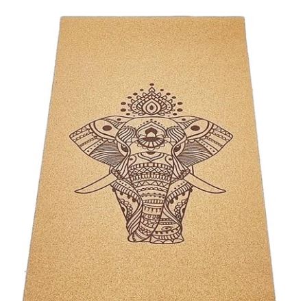 tapis yoga liège éléphant