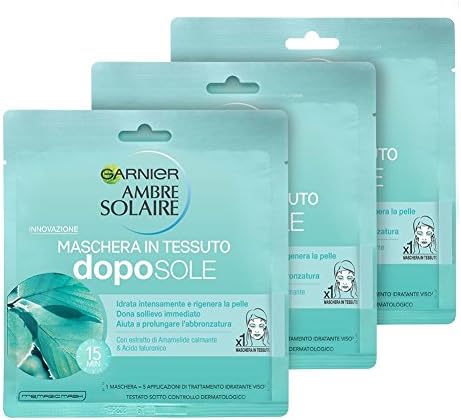 Masque visage après-soleil hydratant et régénérant – Soulagement immédiat en 15 min – Prolonge le bronzage