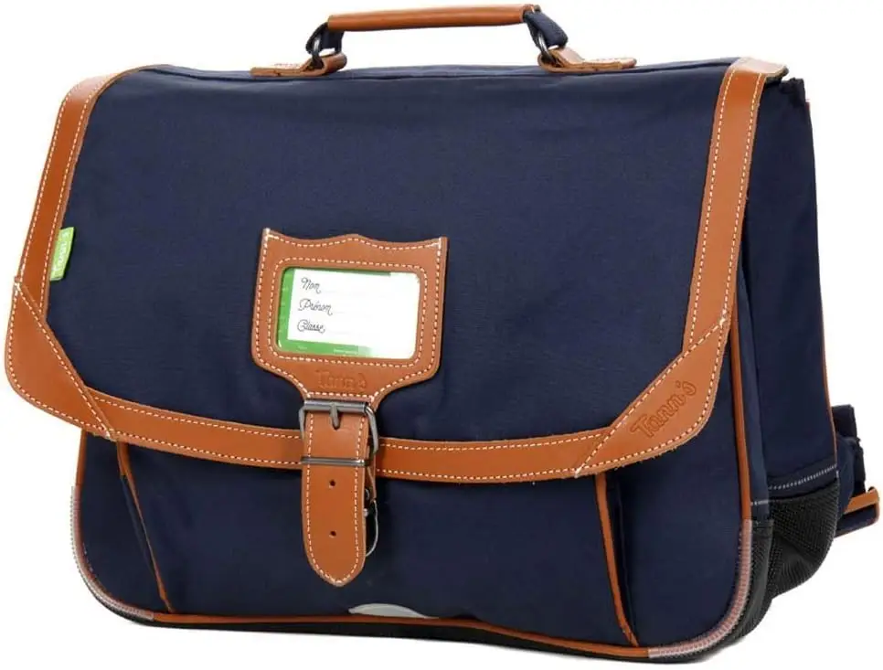 Cartable Tann’s 38 cm Camille Bleu Marine | Léger & Éco-responsable