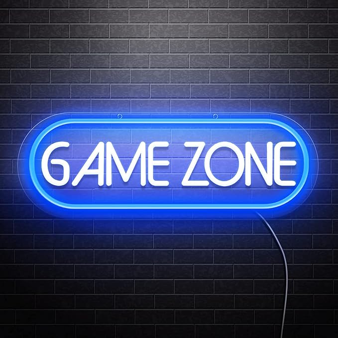 Néon LED Game Zone SOLIDEE – Lumineux, gradable, déco gaming murale