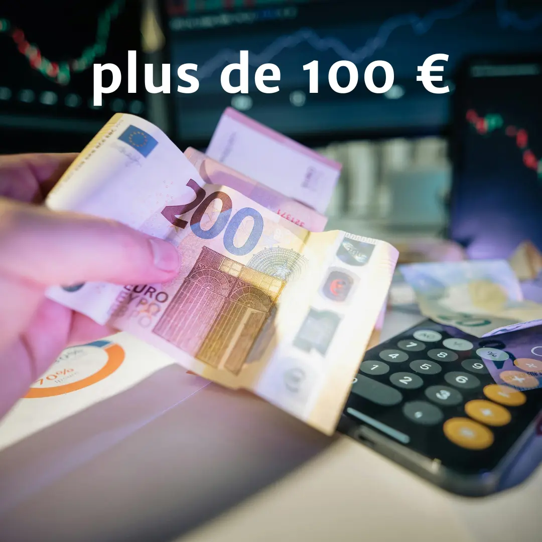 Plus de 100 €