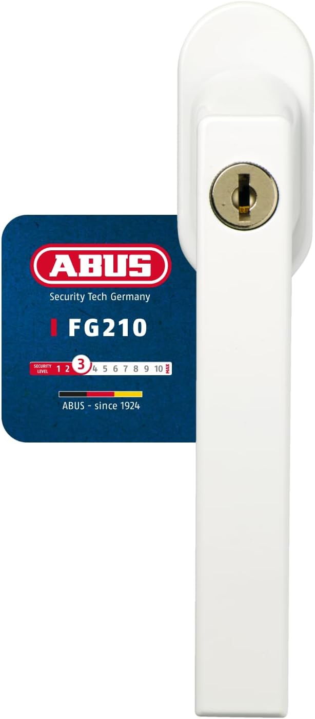 ABUS Poignée de Fenêtre Verrouillable FG210 – Sécurité Niveau 3