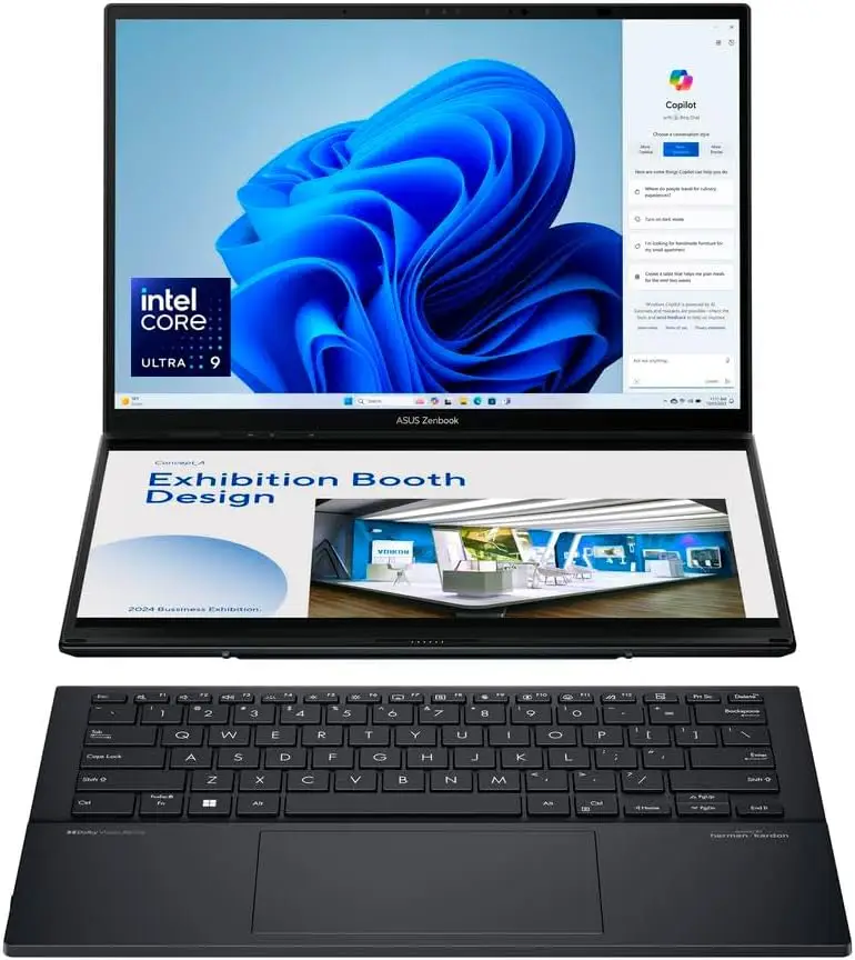 ASUS Zenbook Duo 14" OLED 3K Tactile | Ultra 9, 32Go RAM, 1To SSD