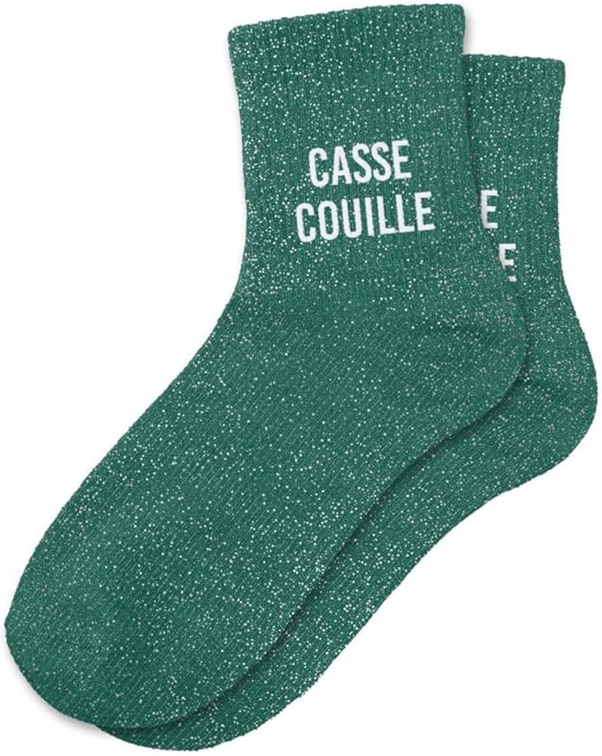 Chaussettes Paillettes Courtes Casse Couille | Taille Unique 36-42