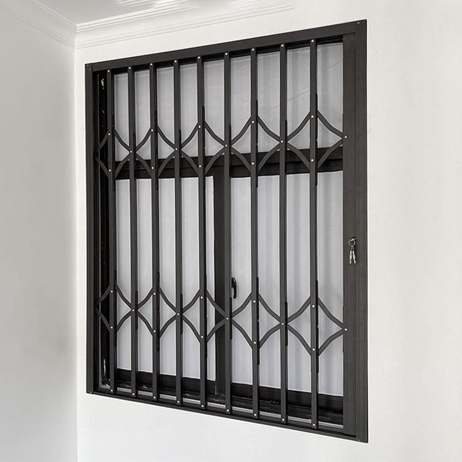 Grille de sécurité pliable métal fenêtre – Anti-effraction