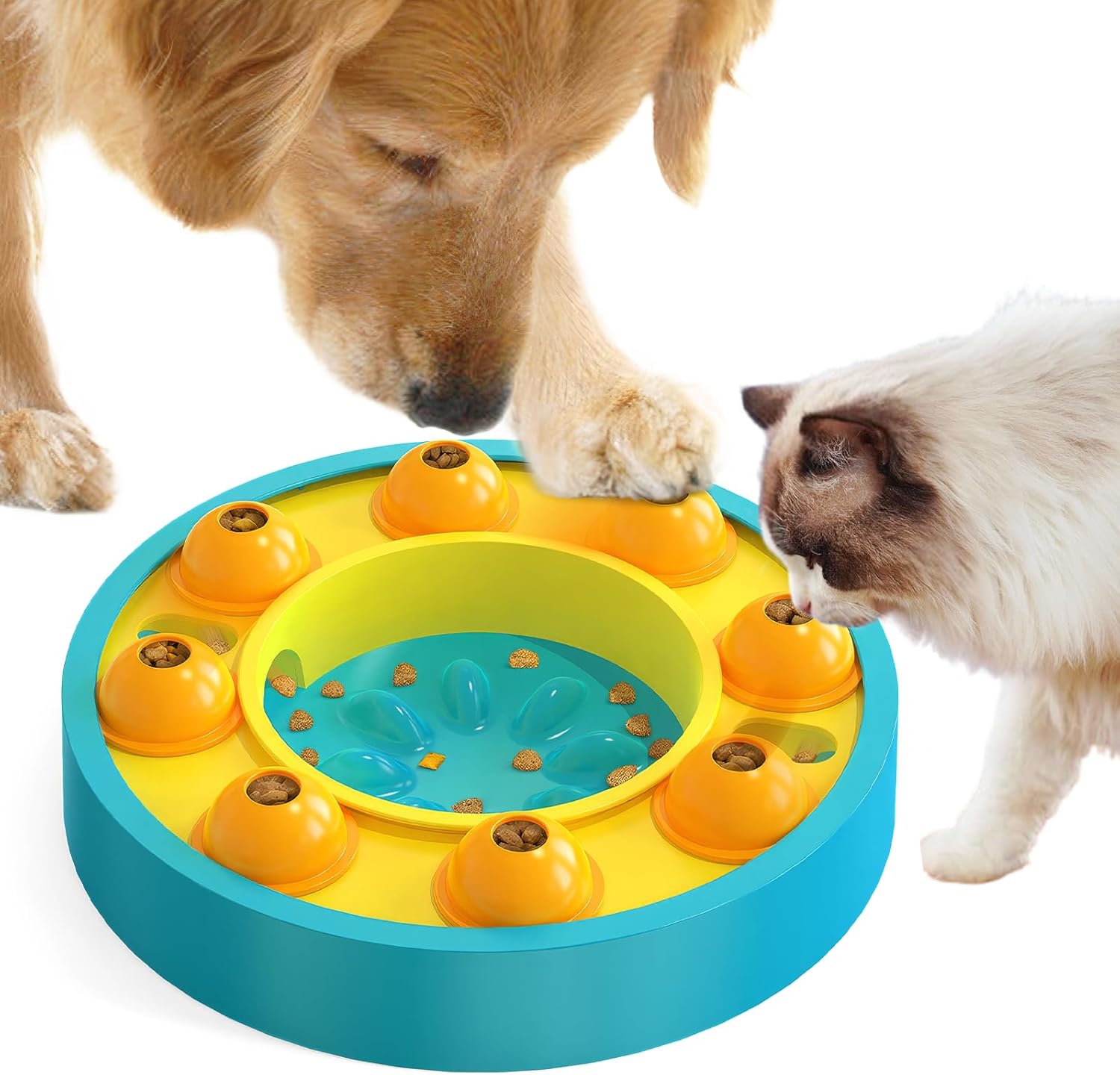 Jouet interactif chien Yirochan puzzle & mangeoire lente