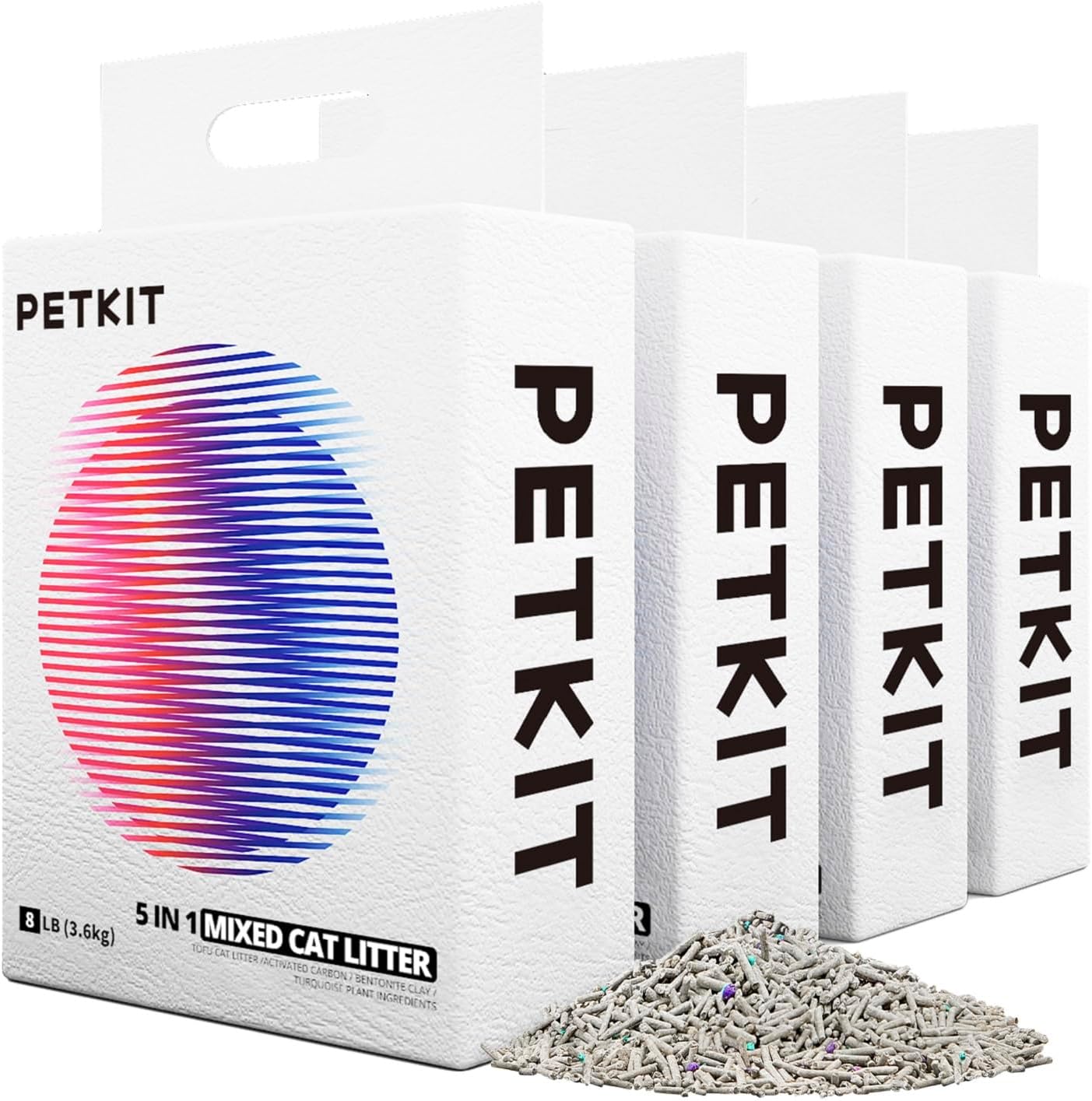 Litière chat PETKIT 5 en 1 tofu & bentonite – sans odeur
