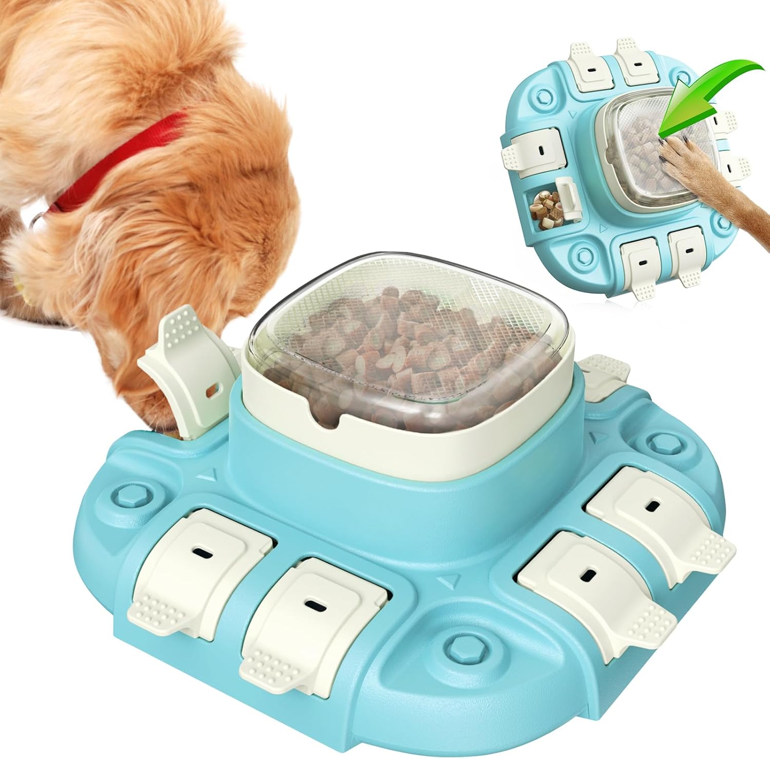 Mangeoire puzzle chien Yirochan – Jouet interactif éducatif