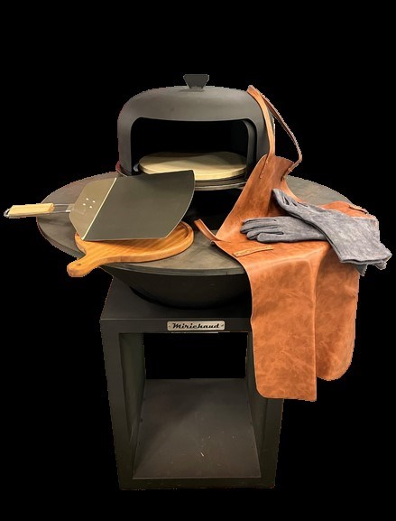 Pack Brasero Black 95 avec four à pizza et accessoires | Fabriqué en France