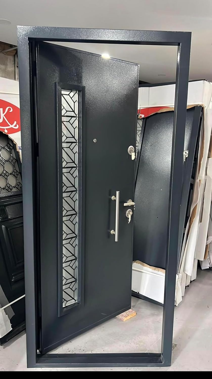 Porte d’entrée acier blindée 7 points anthracite – sécurité et design