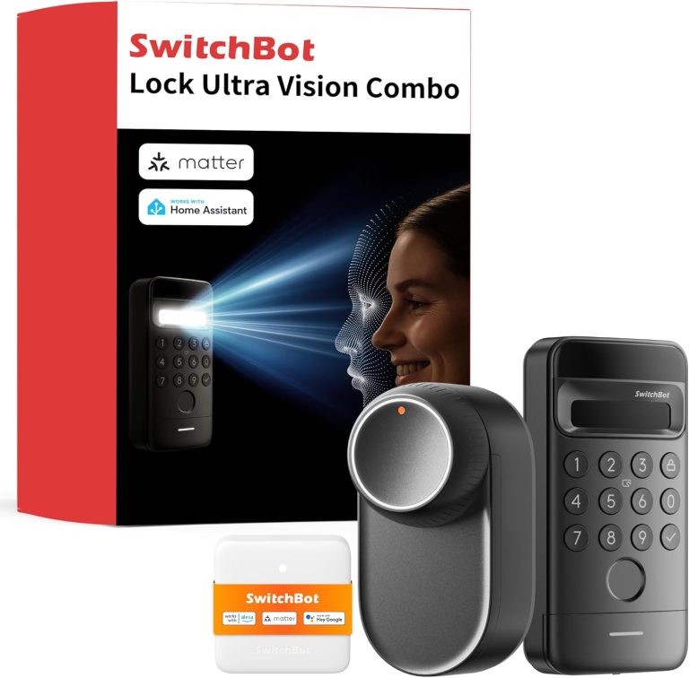 SwitchBot Serrure Ultra Vision : serrure connectée 3D + Wi-Fi