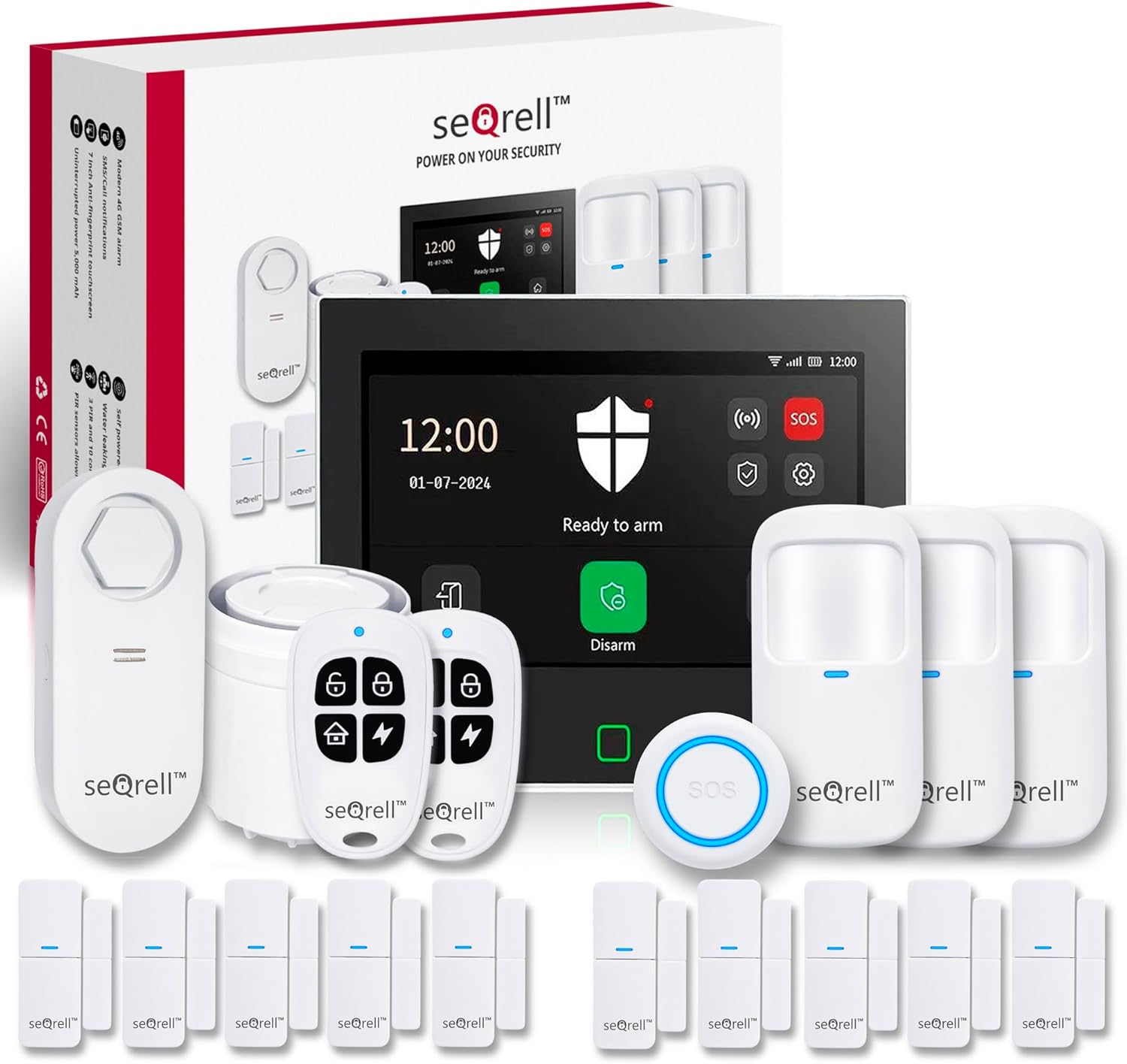 seQrell SQ7024B – Alarme maison WiFi & 4G | Trouve ton Bonheur