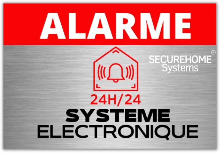 8 Autocollants Alarme Anti-UV & Pluie