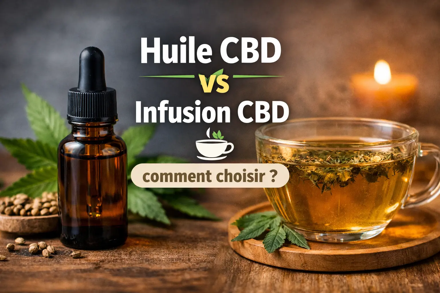Huile CBD ou infusion CBD comment choisir