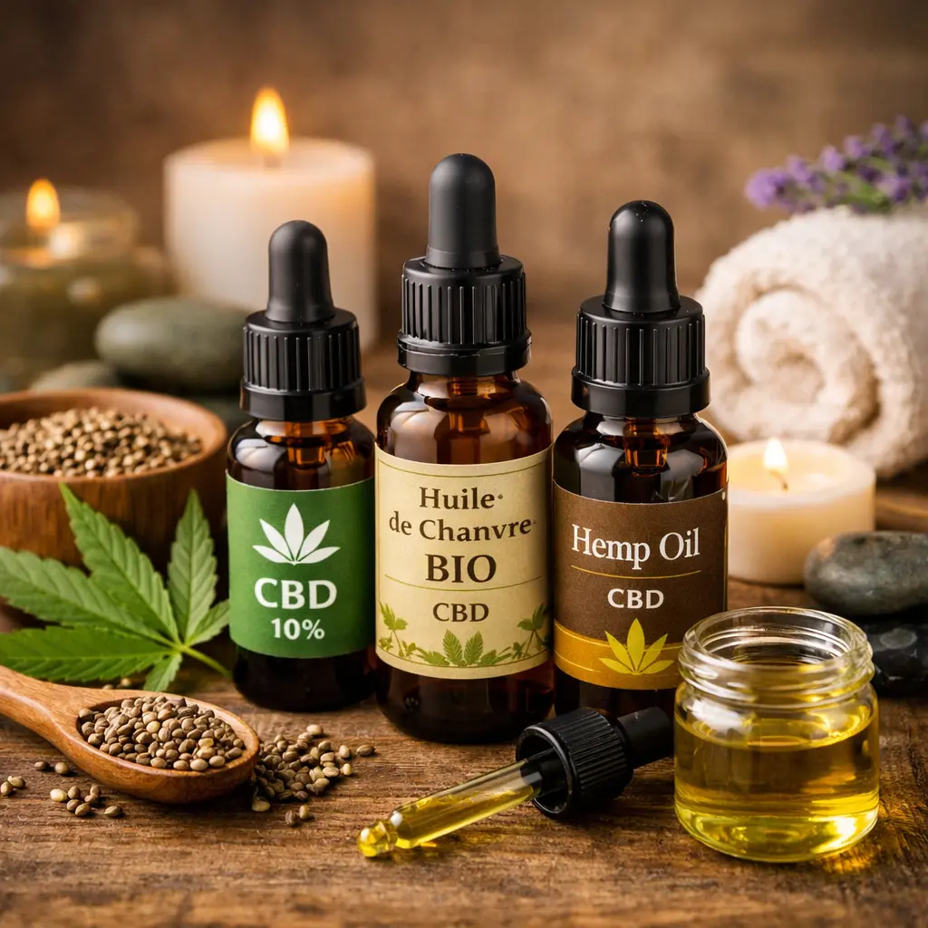 Huiles bio au chanvre contenant du CBD – informations
