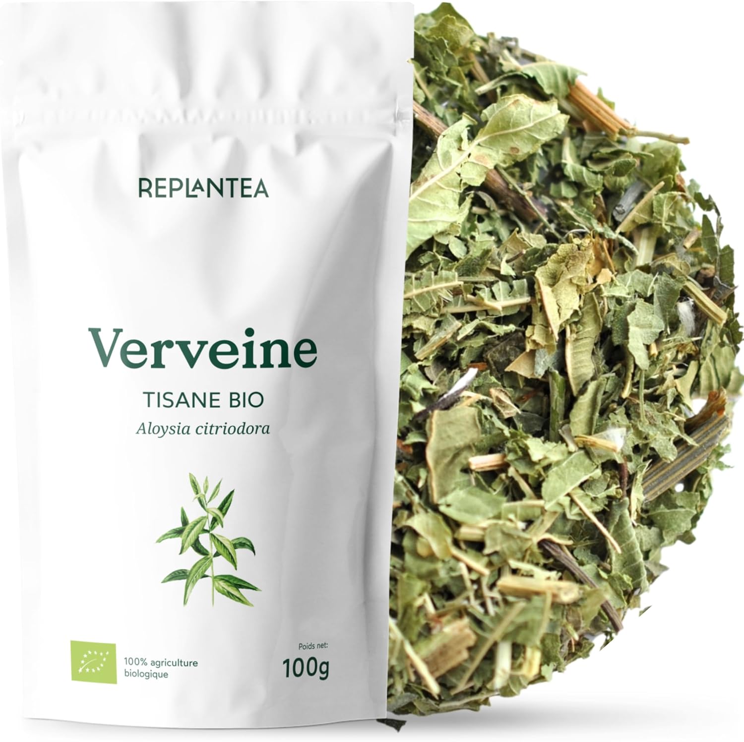 Verveine odorante Bio REPLANTEA 100g – infusion citronnée en vrac