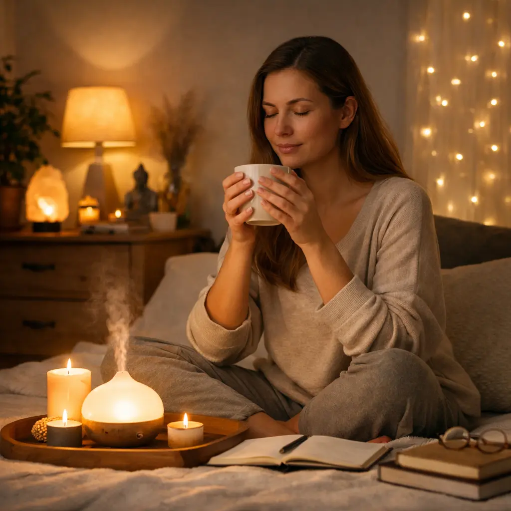Rituel du soir pour améliorer son sommeil naturellement dans une ambiance calme et apaisante
