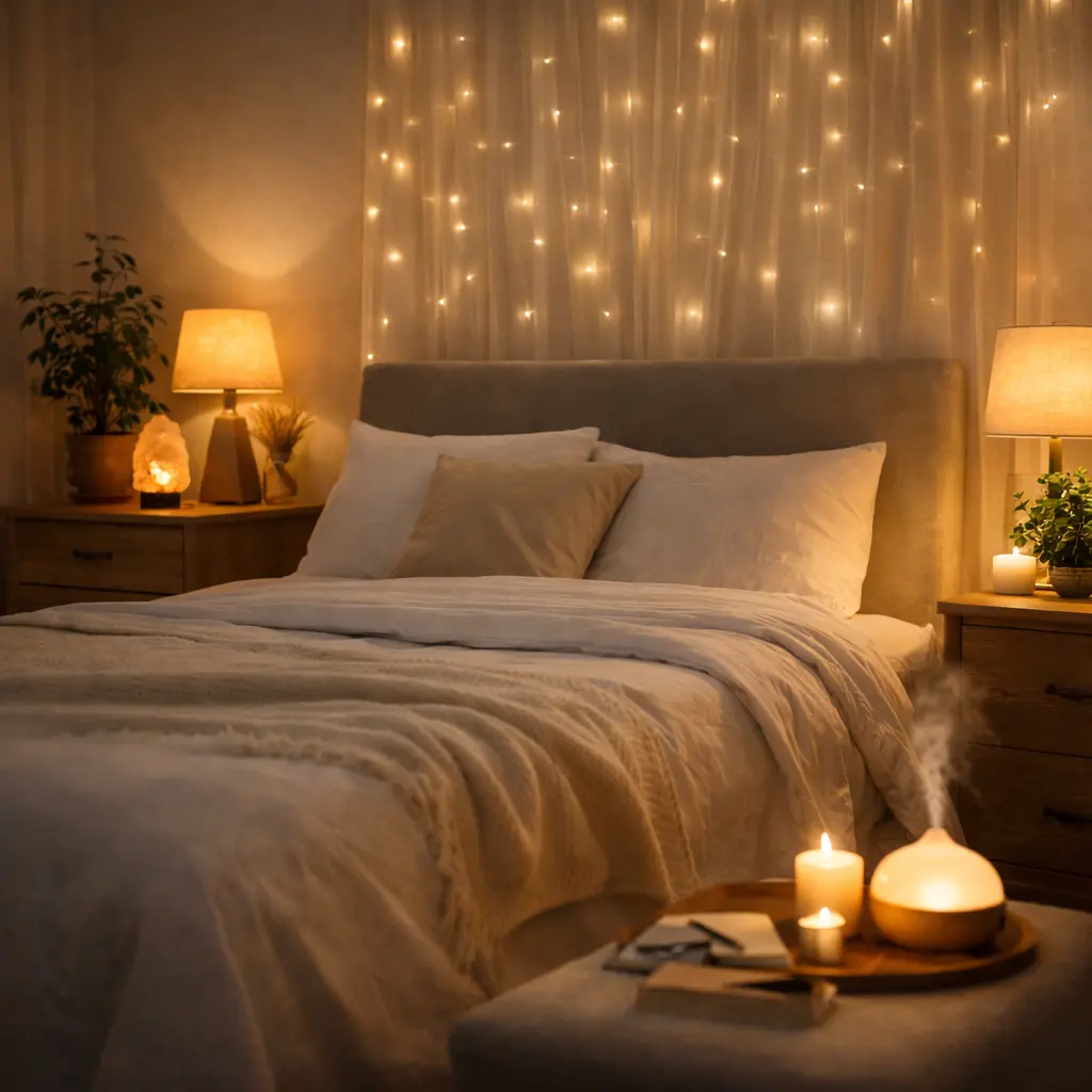 Chambre calme et épurée favorisant un sommeil naturel et une meilleure récupération