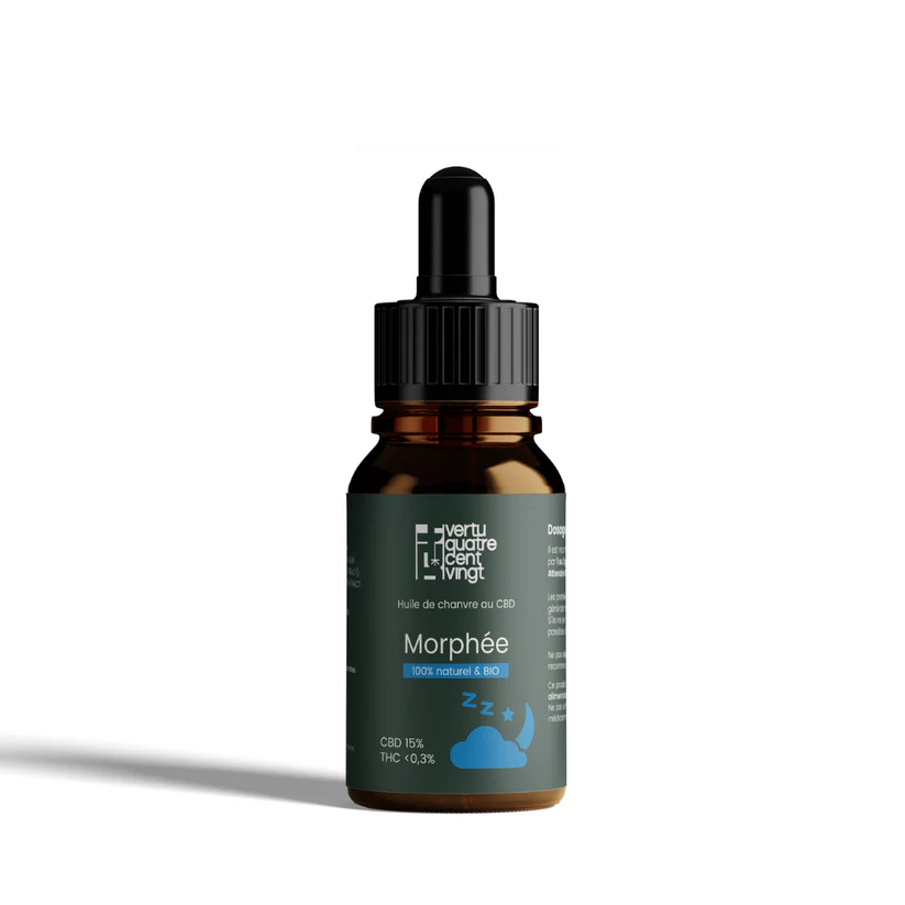 Huile de CBD 15% spectre complet pour le sommeil flacon pipette